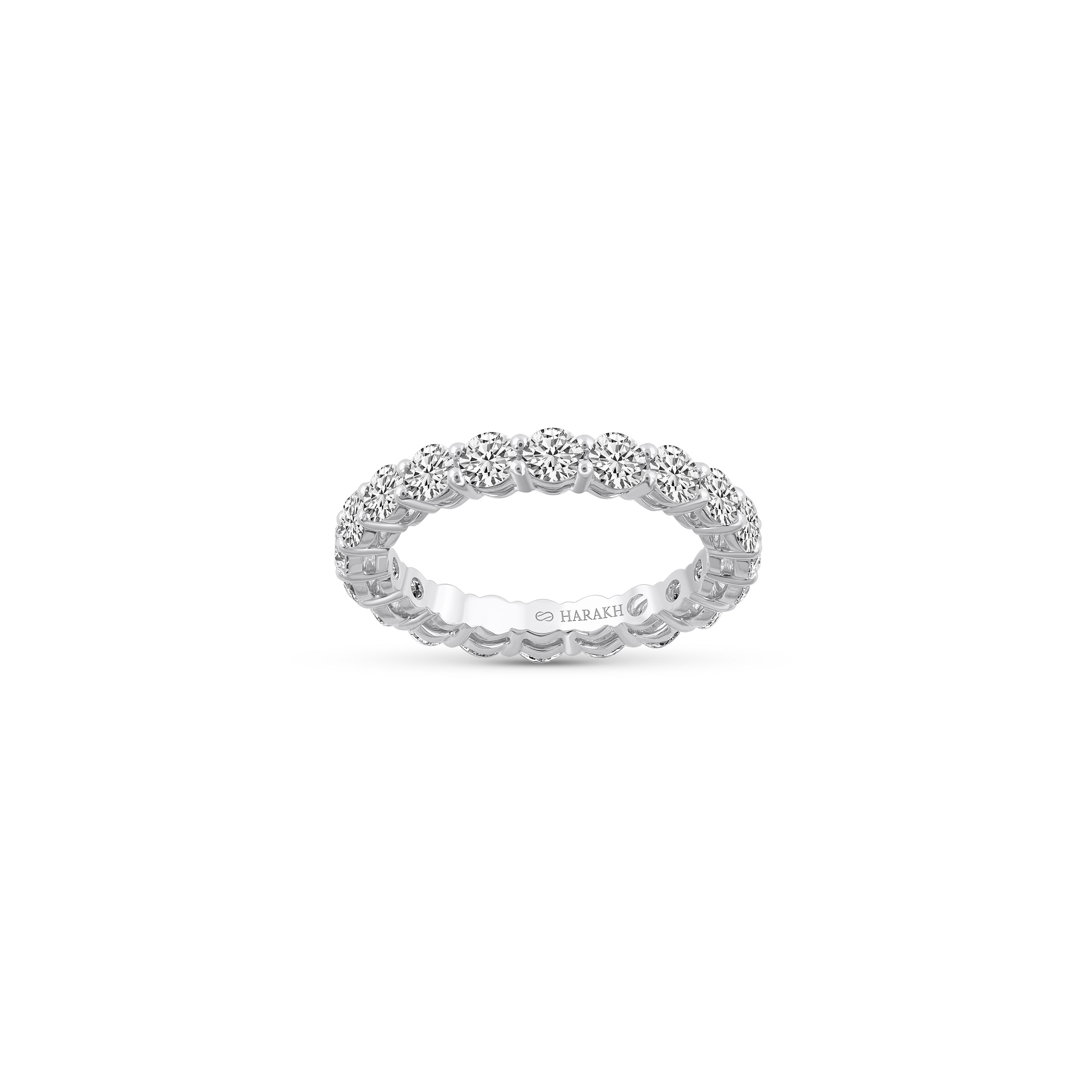 HARAKH 2 Carat Colorless Diamond Infinity JOY Solitaire Eternity Ring | GIA Report