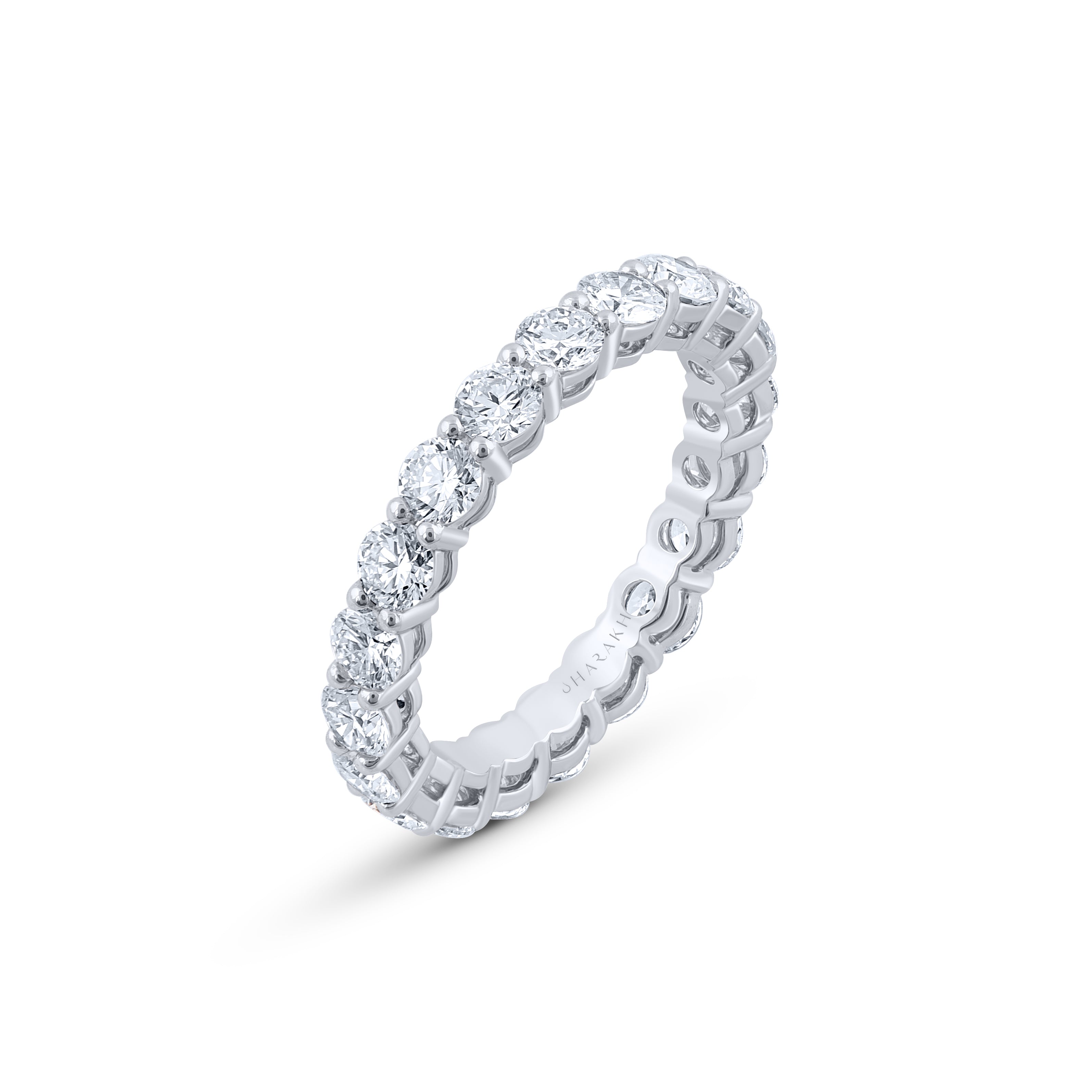 HARAKH 2 Carat Colorless Diamond Infinity JOY Solitaire Eternity Ring | GIA Report