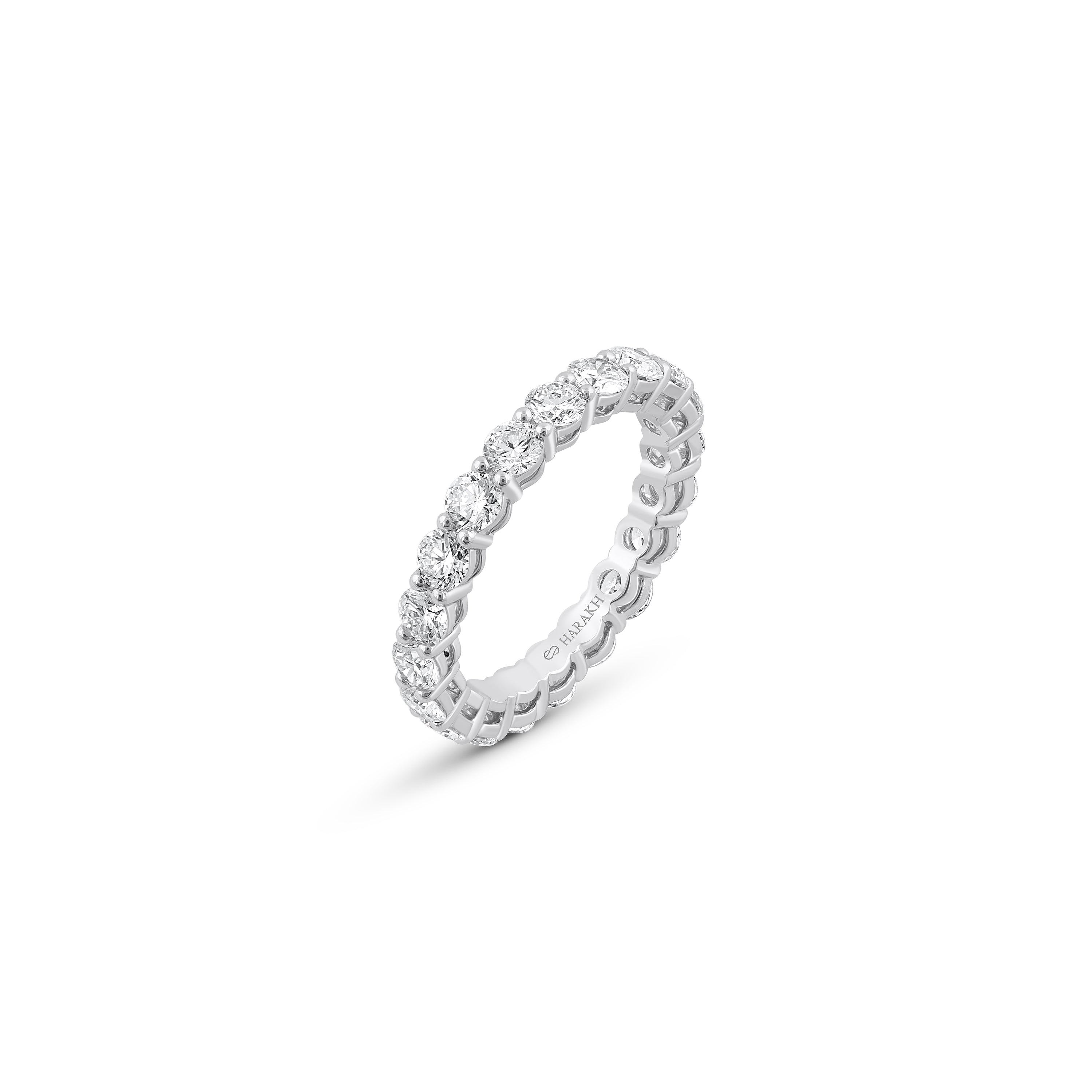 HARAKH 2 Carat Colorless Diamond Infinity JOY Solitaire Eternity Ring | GIA Report