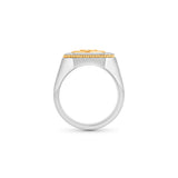 HARAKH Protection Two-Tone Geometric Men's Ring