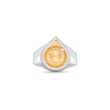 HARAKH Protection Two-Tone Teardrop Men's Ring