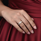 HARAKH Sunlight Soft Cut Full Eternity Colorless Diamond Band