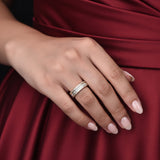 HARAKH Sunlight Soft Cut Full Eternity Colorless Diamond Band | GIA Jewelry Report
