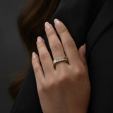 HARAKH Sunlight Soft-Cut Colorless Diamond Eternity Ring