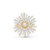 HARAKH Sunlight Luminous Rays Diamond Medallion Ring