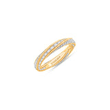 HARAKH 18 Karat Gold Colourless Baguette Diamond Sunlight Pota Band