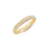 HARAKH Sunlight Auric Hemisphere Eternity Colorless Diamond Ring I GIA Jewelry Report