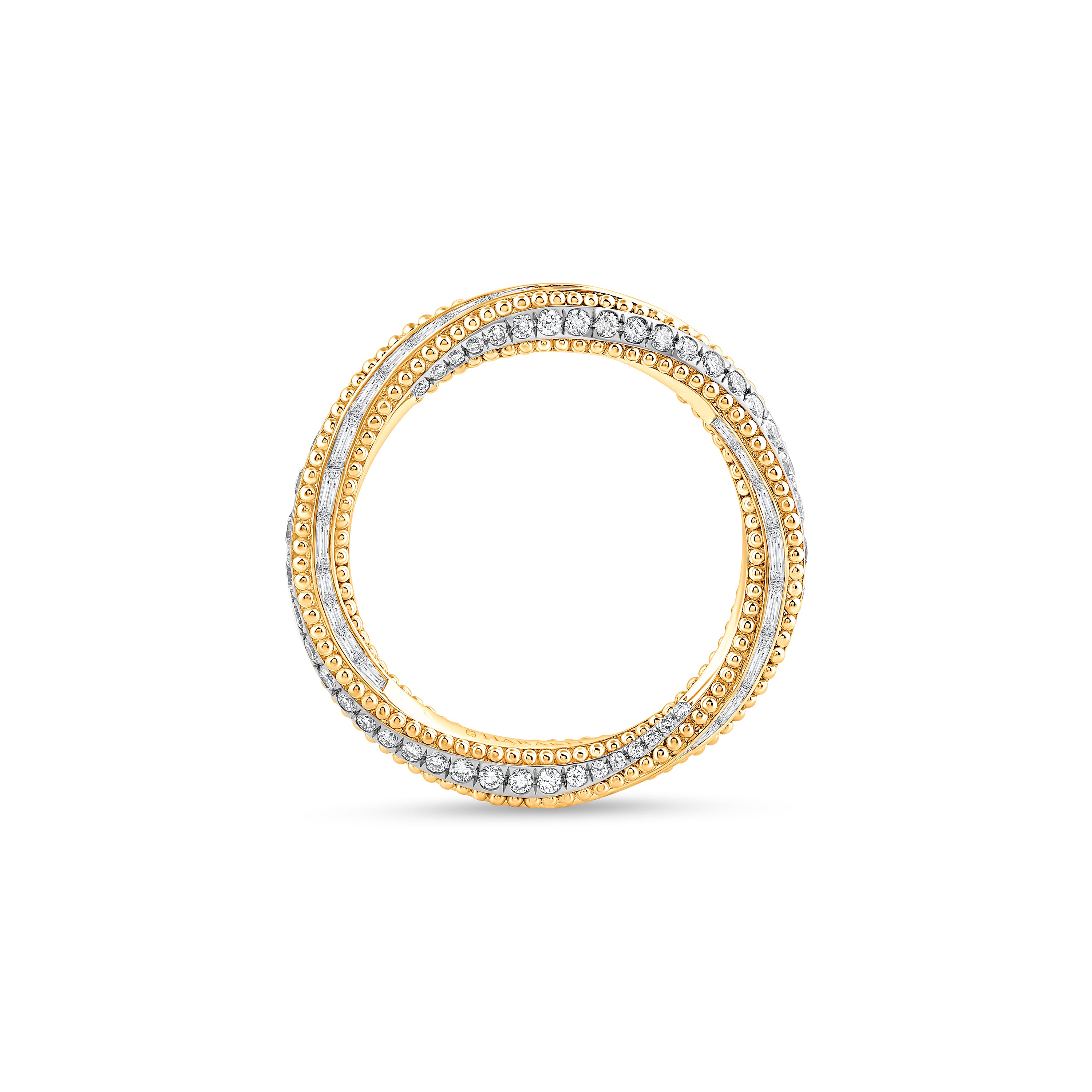 HARAKH Sunlight Auric Hemisphere Eternity Colorless Diamond Ring I GIA Jewelry Report