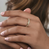 HARAKH Sunlight Dual Colorless Diamond Soltwist Ring