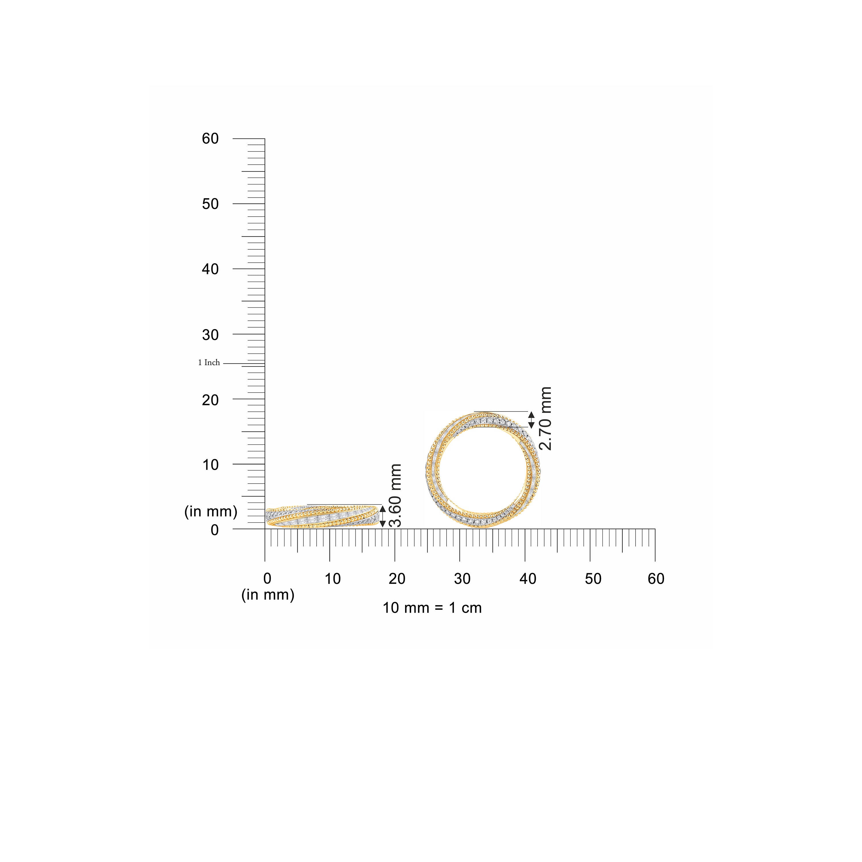 HARAKH Sunlight Auric Hemisphere Eternity Colorless Diamond Ring I GIA Jewelry Report