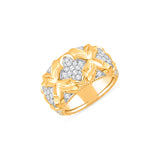 HARAKH Mandala Sculpture Colorless Diamonds Ring | GIA Jewelry Report