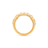 HARAKH Mandala Sculpture Colorless Diamonds Ring