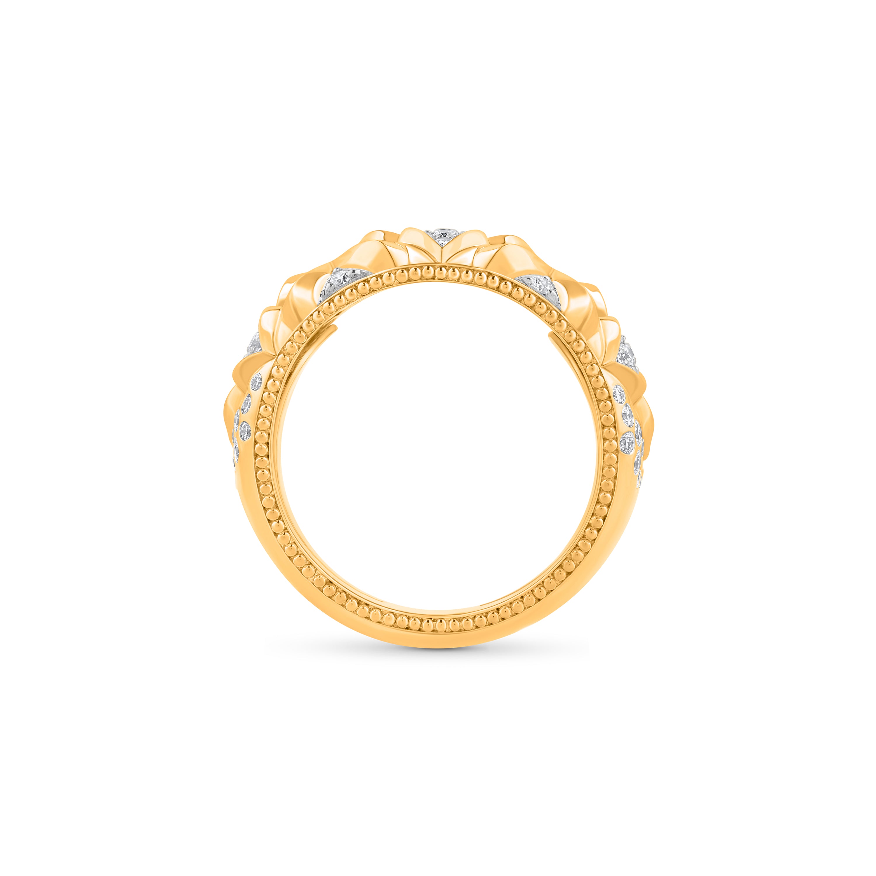 HARAKH Mandala Sculpture Colorless Diamonds Ring | GIA Jewelry Report