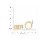 HARAKH Mandala Sculpture Colorless Diamonds Ring