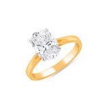 HARAKH 2 Carat Colorless Diamond Infinity JOY Solitaire Ring | GIA Report