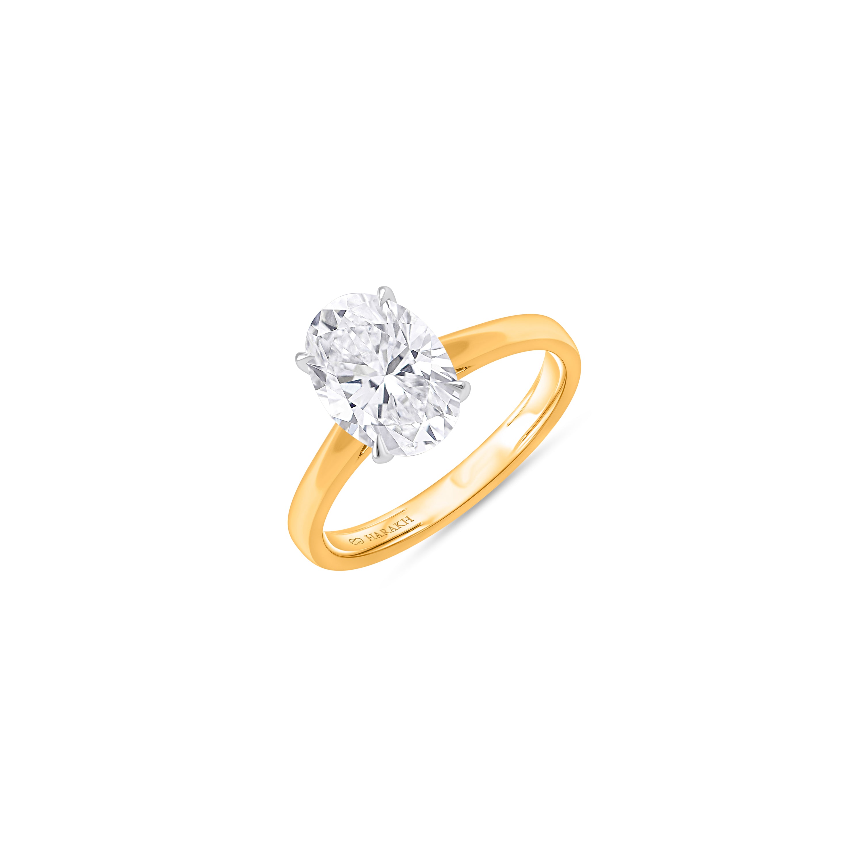 HARAKH 2 Carat Colorless Diamond Infinity JOY Solitaire Ring | GIA Report