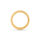 HARAKH Sunlight Half-Eternity Ring – Baguette & Round Colorless Diamond Bezel