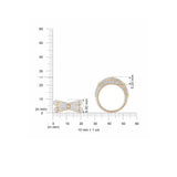 HARAKH Mandala Motif Pave By-Pass Colorless Diamond Ring