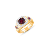 HARAKH Mandala Radiant Jharokha Ruby Diamond Ring