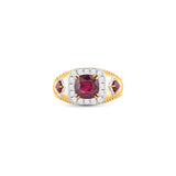 HARAKH Mandala Radiant Jharokha Ruby Diamond Ring