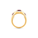 HARAKH Mandala Radiant Jharokha Ruby Diamond Ring