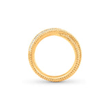 HARAKH Sunlight Rondell Criss-Cross Colorless Diamond Ring