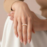 HARAKH Sunlight Rondell Colorless Diamond Half-Eternity Ring