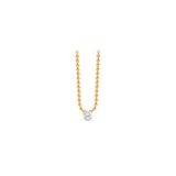 Infinity Joy Colorless Diamond Solitaire Pendant Necklace | GIA Report