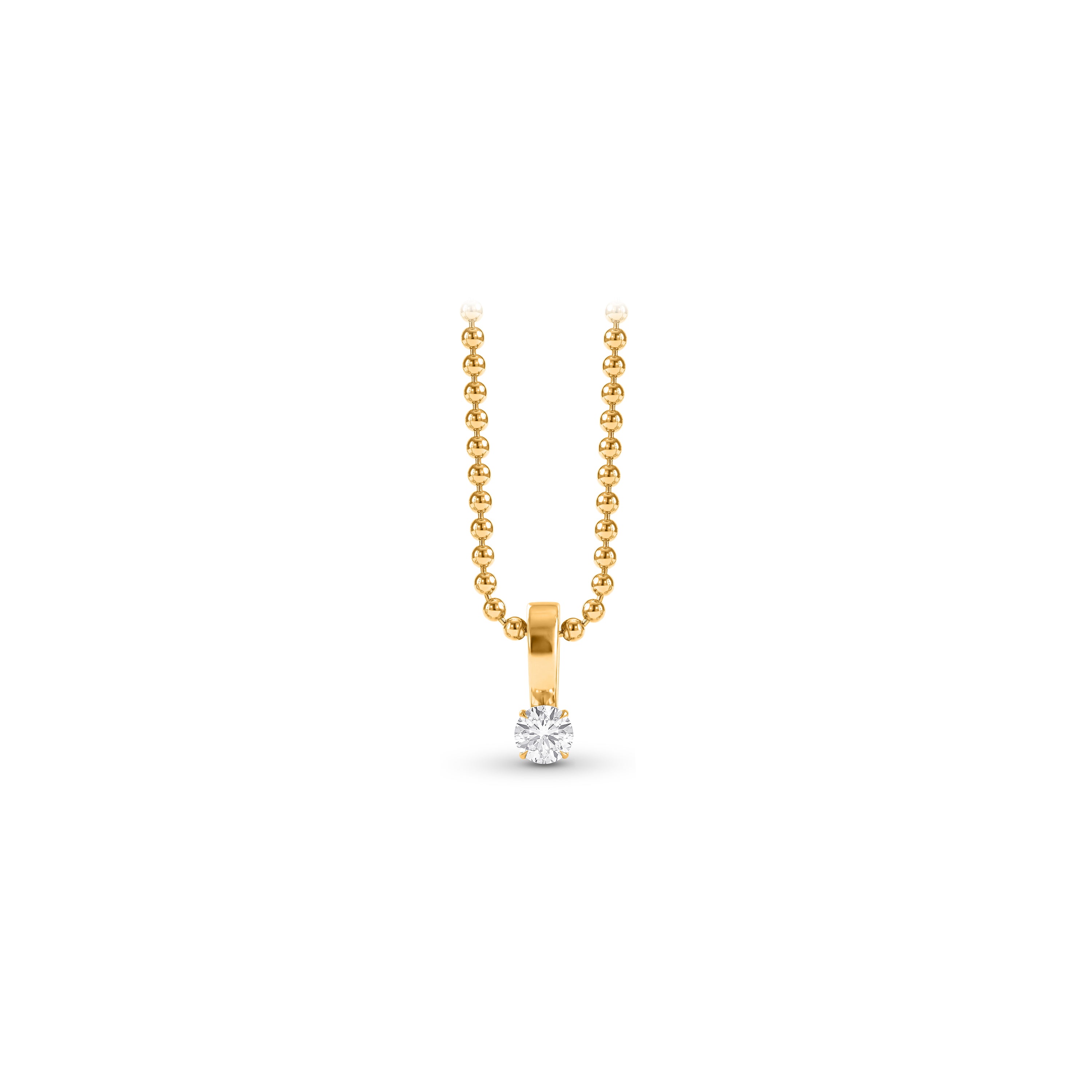 Infinity Joy Colorless Diamond Solitaire Pendant Necklace | GIA Report