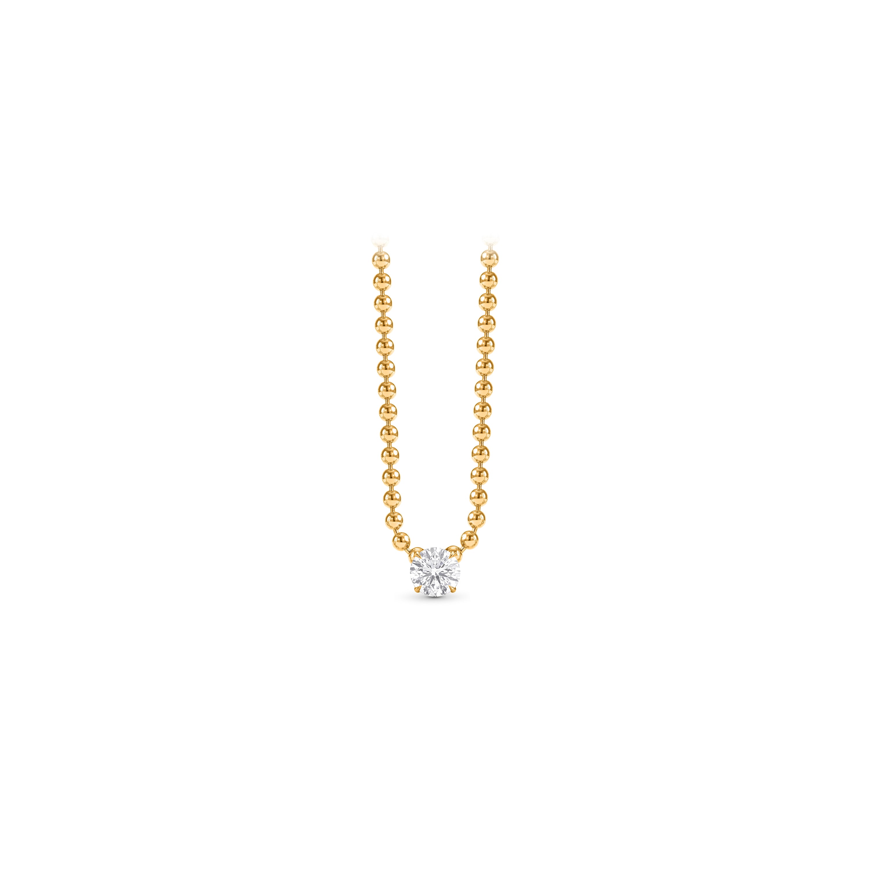 Infinity Joy Colorless Diamond Solitaire Pendant Necklace | GIA Report