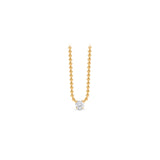 Infinity Joy Colorless Diamond Solitaire Pendant Necklace | GIA Report