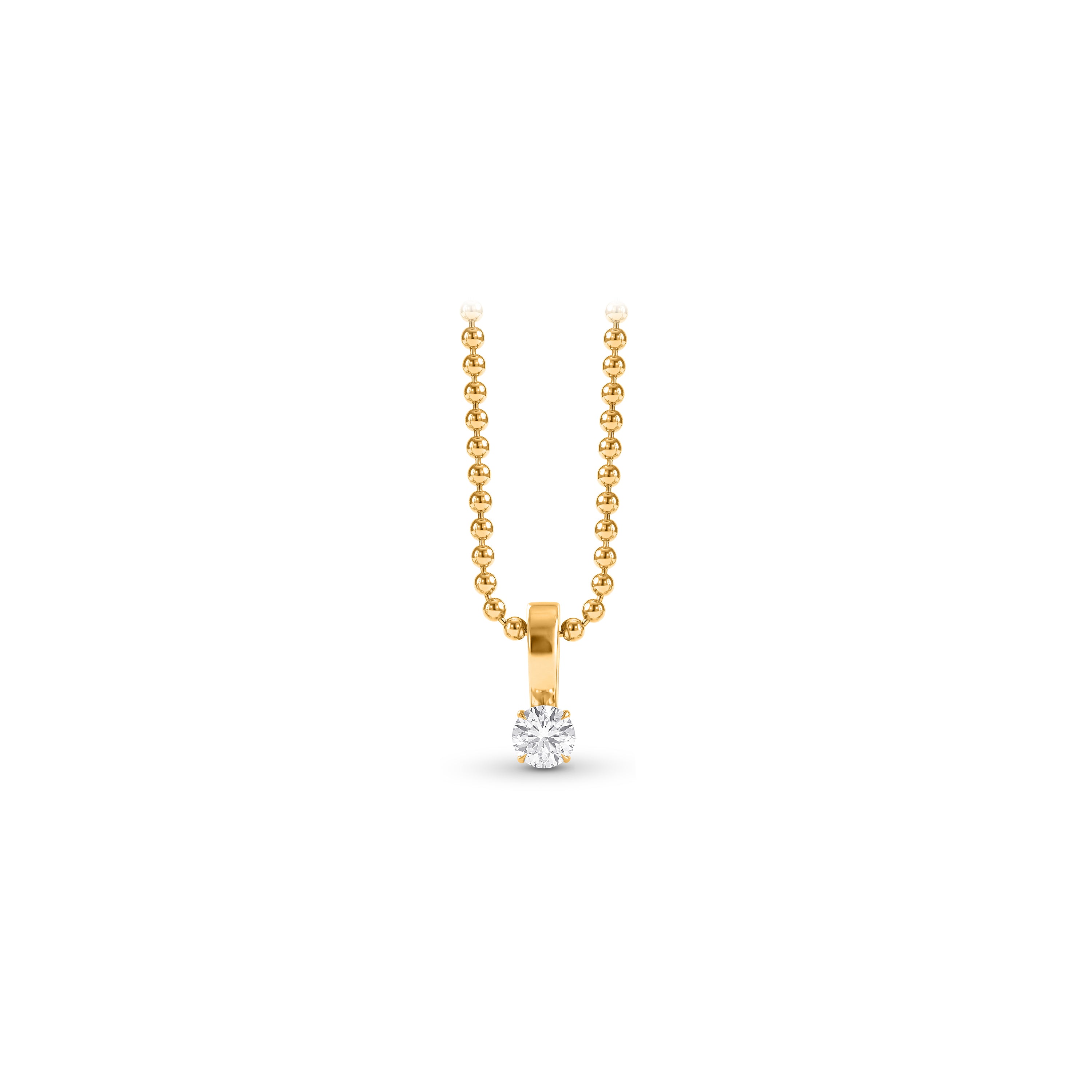 Infinity Joy Colorless Diamond Solitaire Pendant Necklace | GIA Report