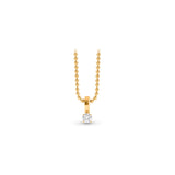 Infinity Joy Colorless Diamond Solitaire Pendant Necklace | GIA Report
