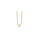Infinity Joy Colorless Diamond Solitaire Pendant Necklace | GIA Report