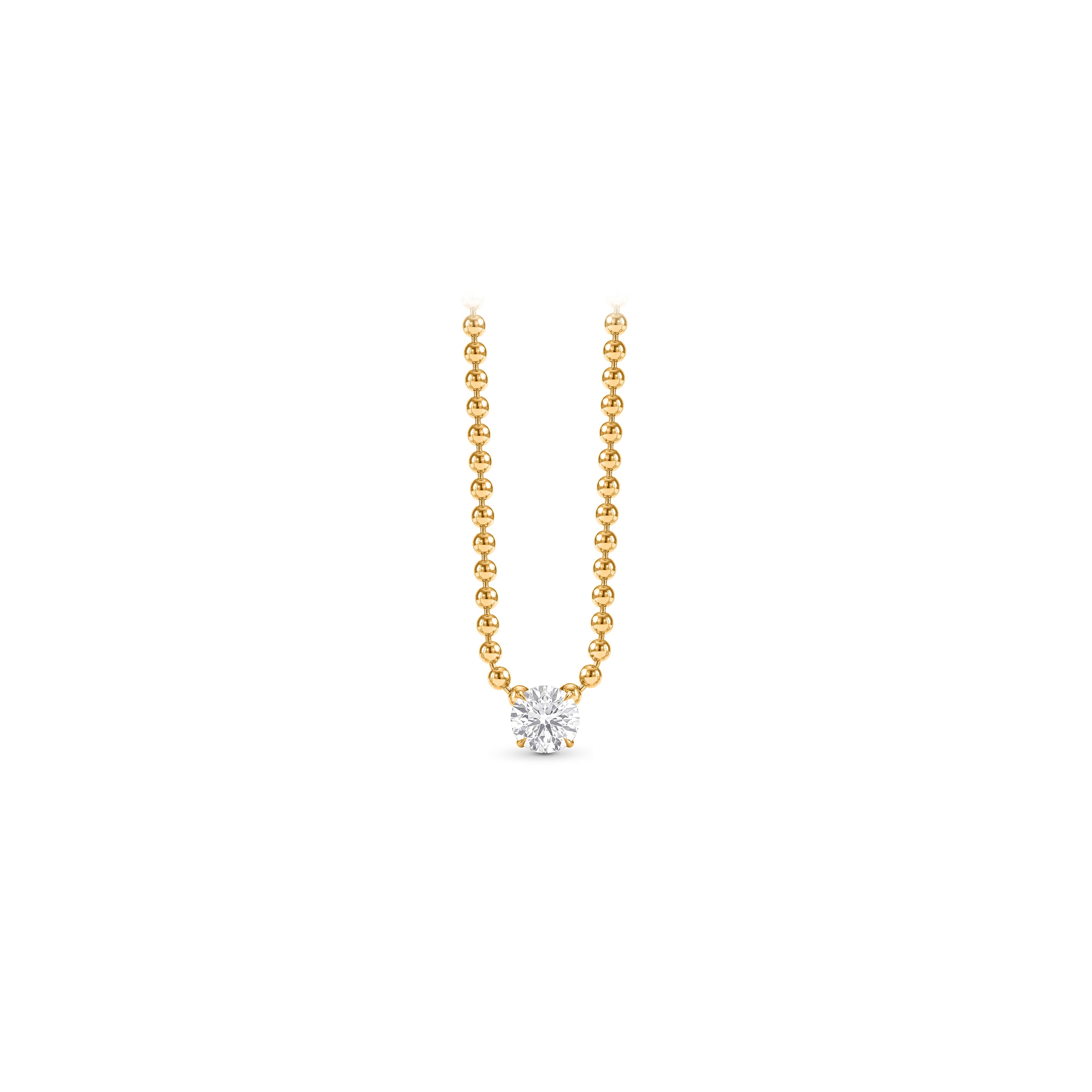 Infinity Joy Colorless Diamond Solitaire Pendant Necklace | GIA Report