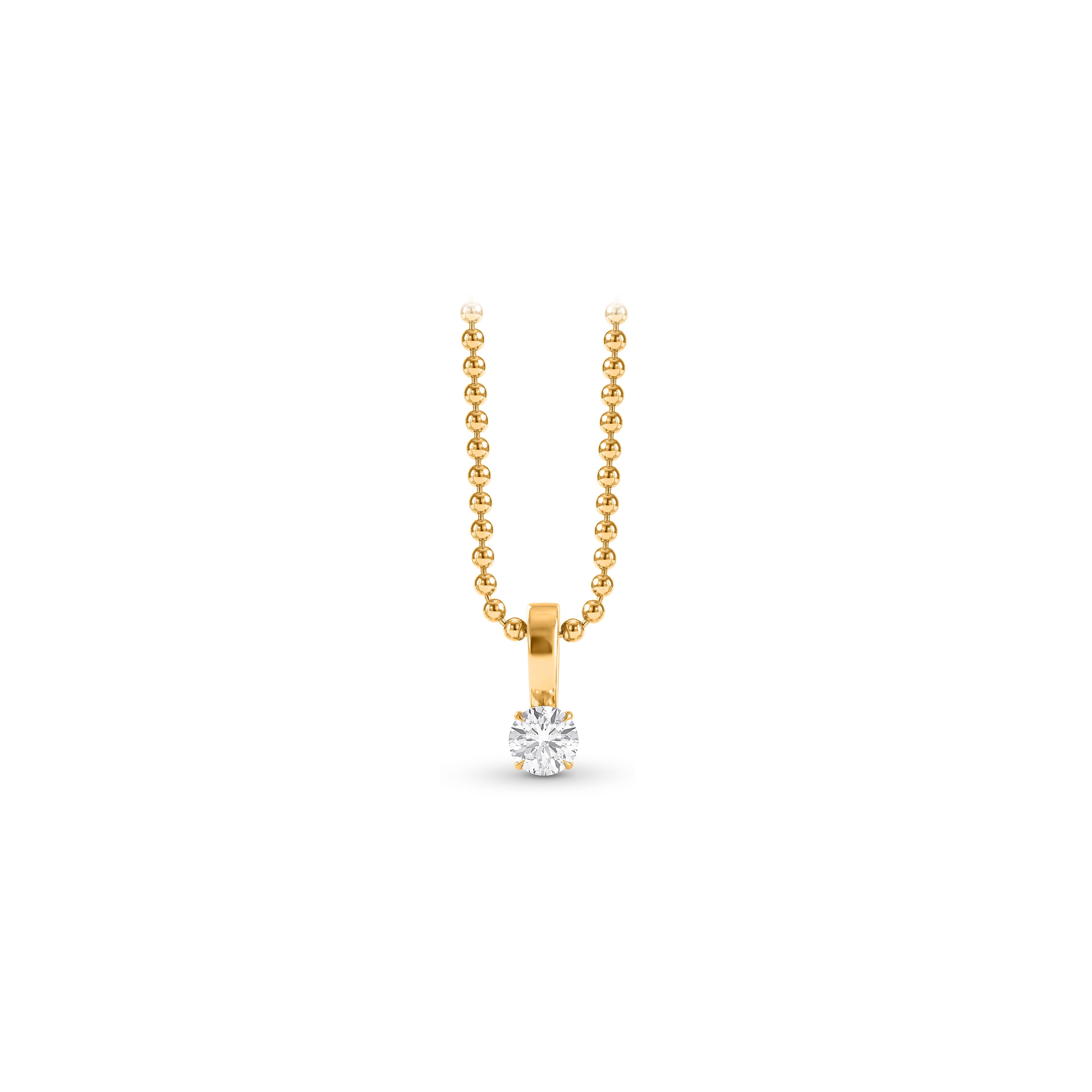 Infinity Joy Colorless Diamond Solitaire Pendant Necklace | GIA Report