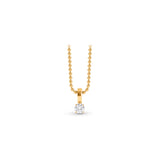 Infinity Joy Colorless Diamond Solitaire Pendant Necklace | GIA Report