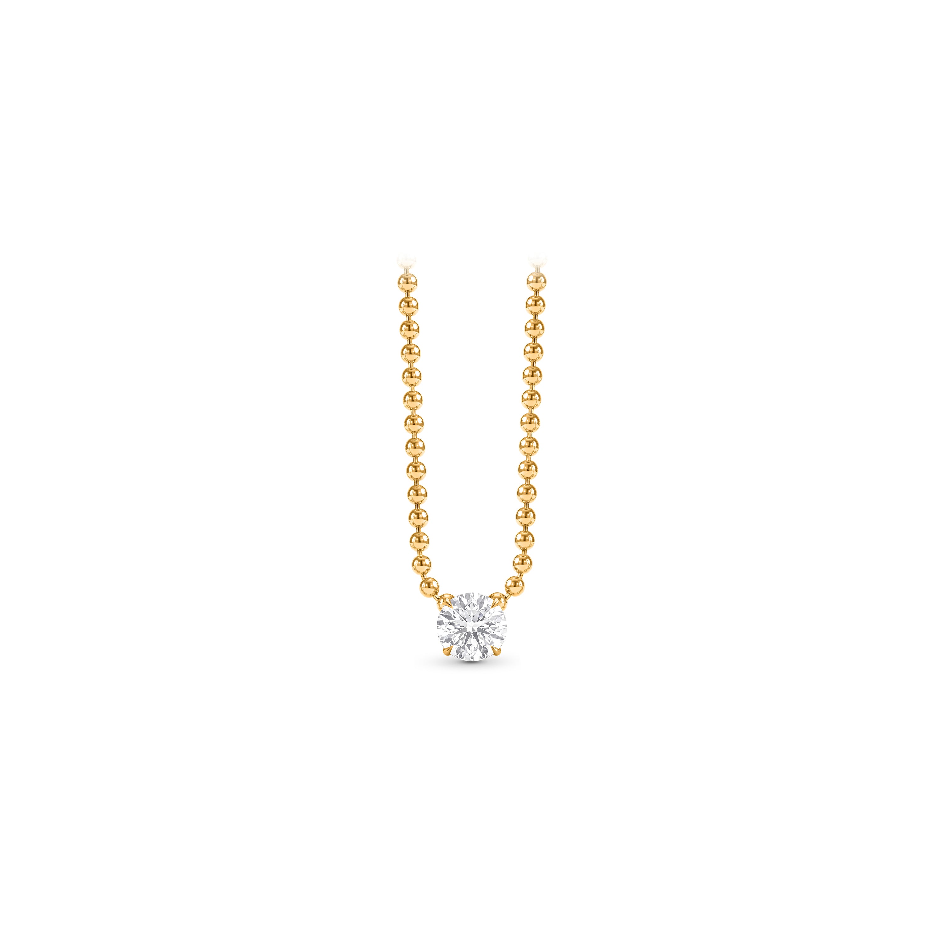 Infinity Joy Colorless Diamond Solitaire Pendant Necklace | GIA Report