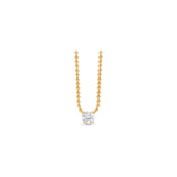 Infinity Joy Colorless Diamond Solitaire Pendant Necklace | GIA Report
