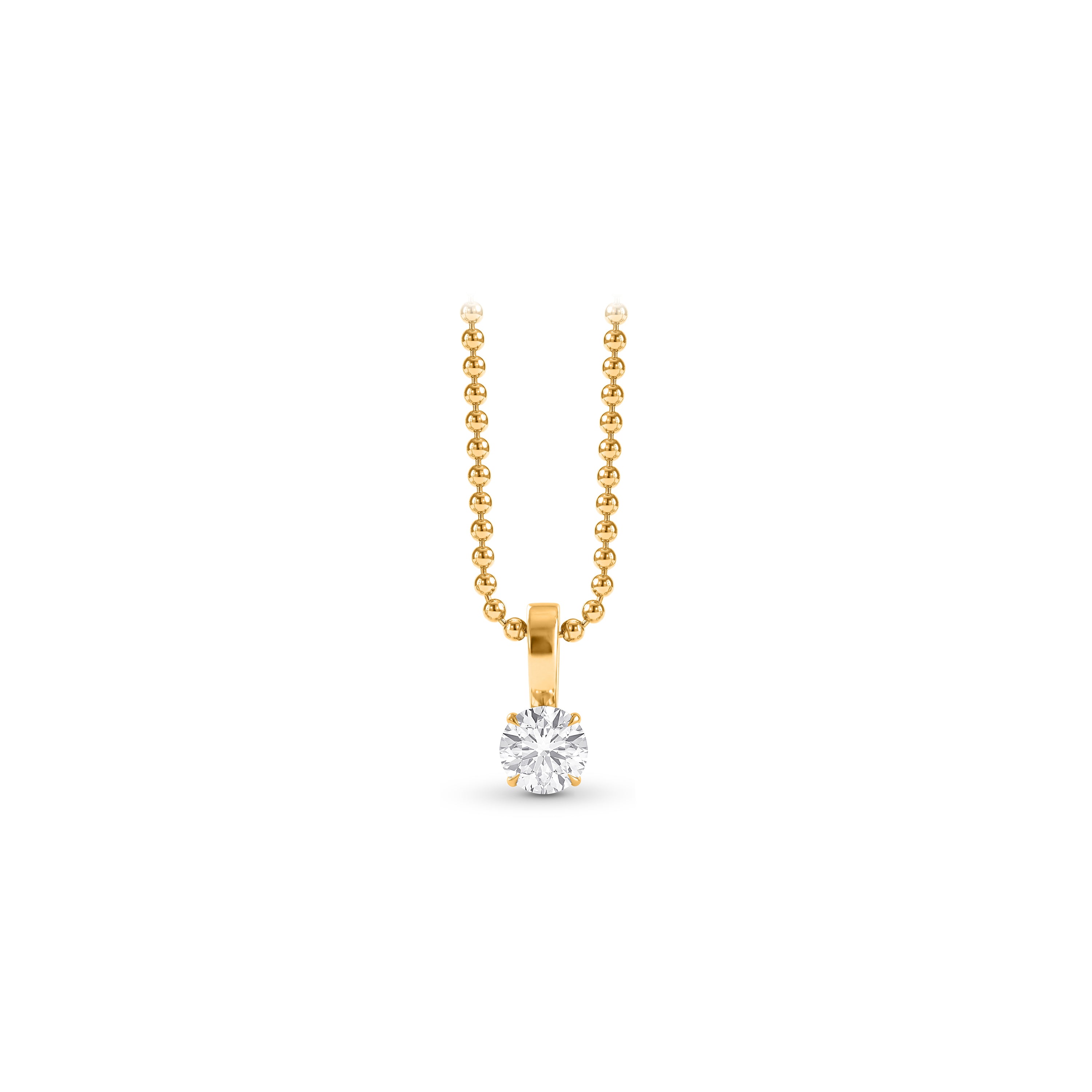 Infinity Joy Colorless Diamond Solitaire Pendant Necklace | GIA Report