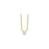 Infinity Joy Colorless Diamond Solitaire Pendant Necklace | GIA Report