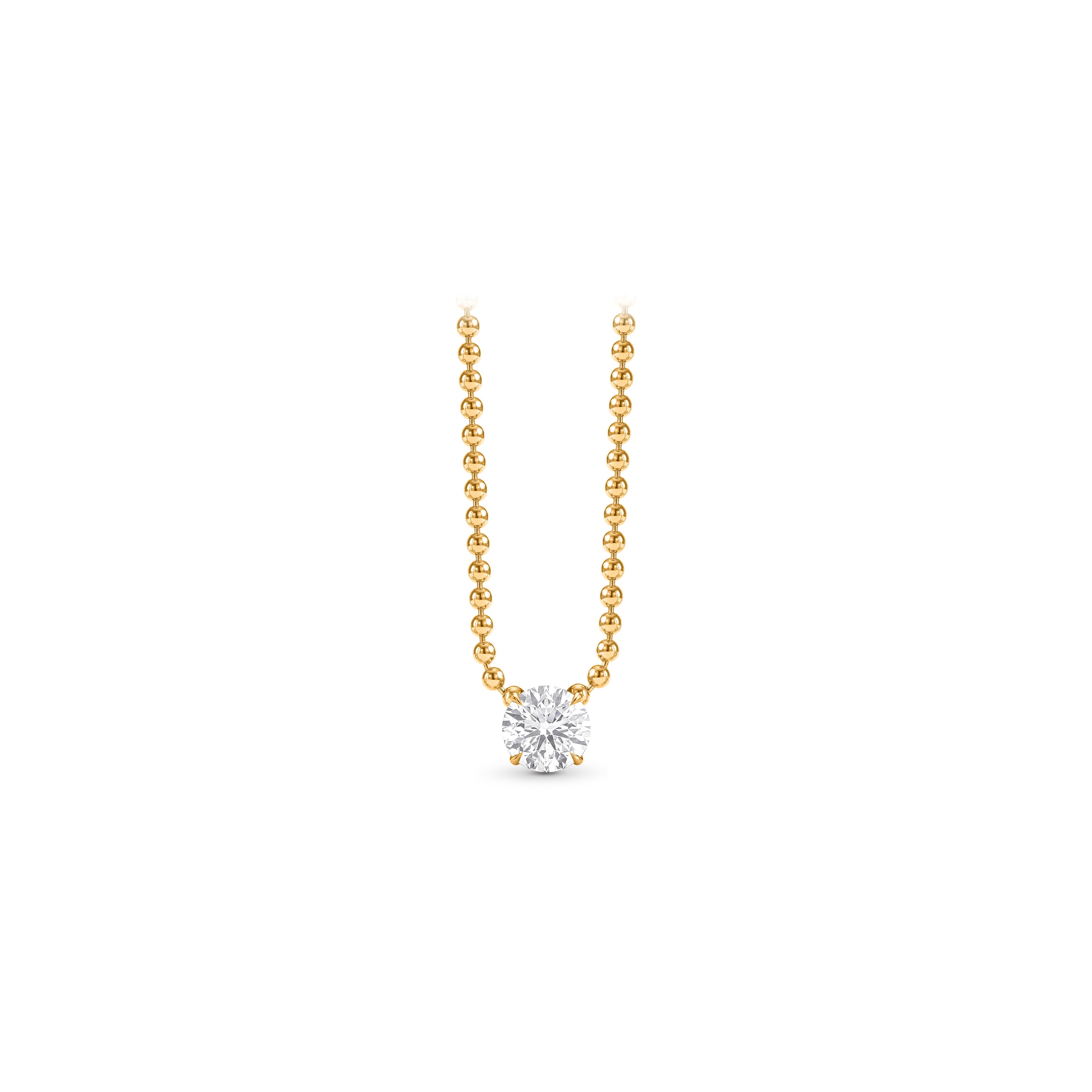 Infinity Joy Colorless Diamond Solitaire Pendant Necklace | GIA Report