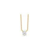 Infinity Joy Colorless Diamond Solitaire Pendant Necklace | GIA Report