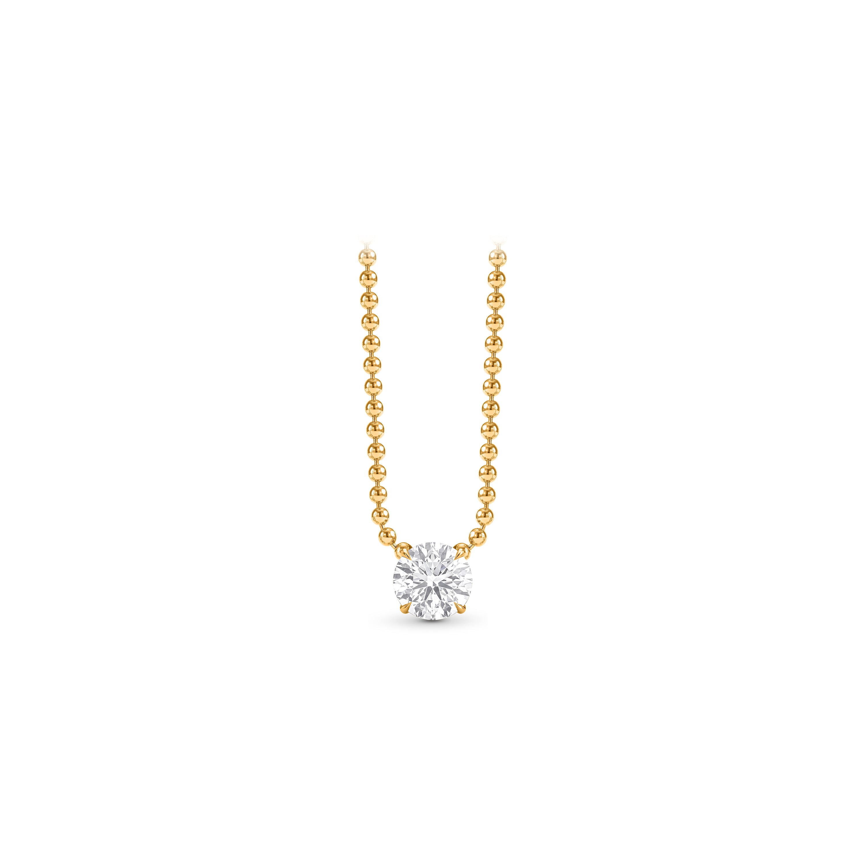 Infinity Joy Colorless Diamond Solitaire Pendant Necklace | GIA Report