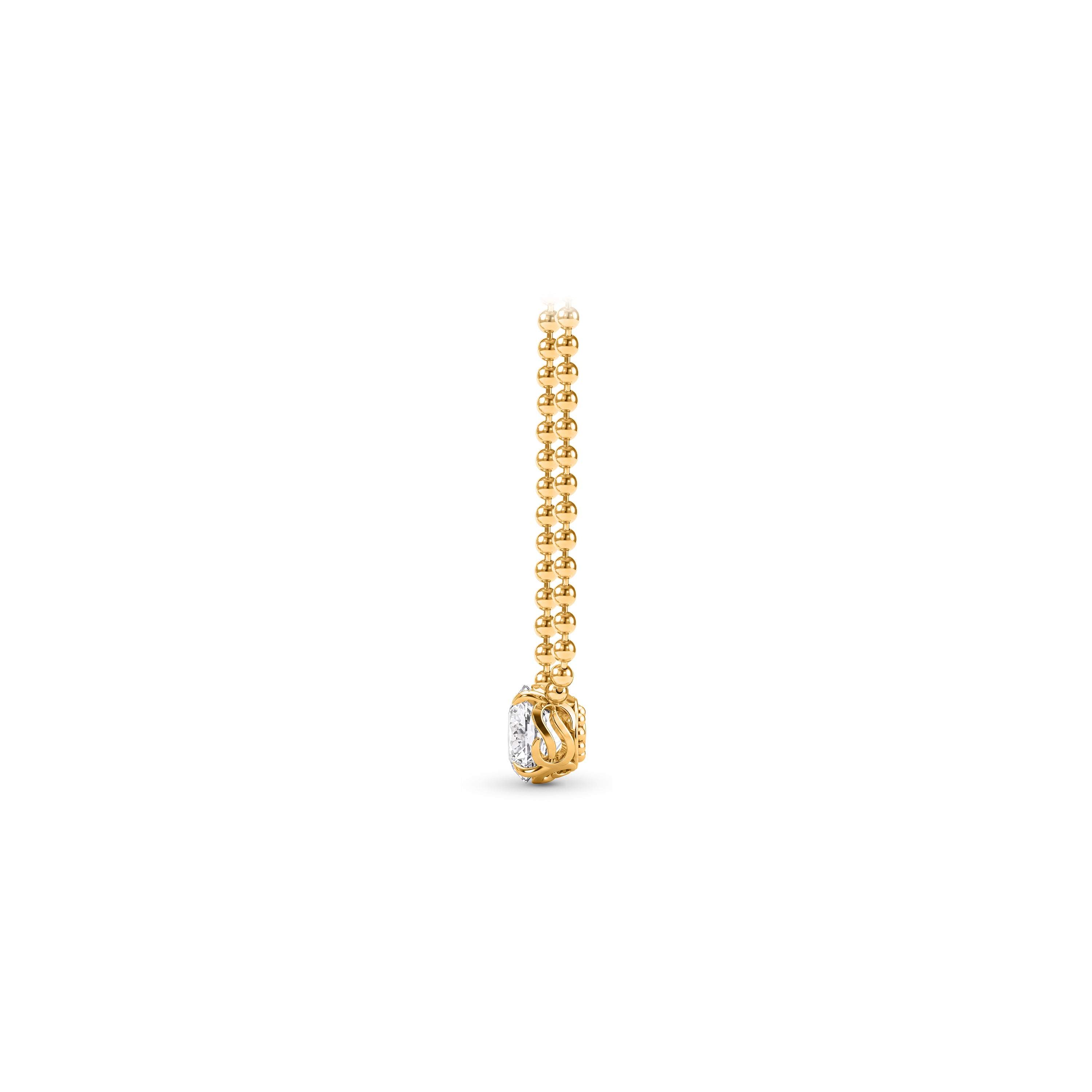 Infinity Joy Colorless Diamond Solitaire Pendant Necklace | GIA Report