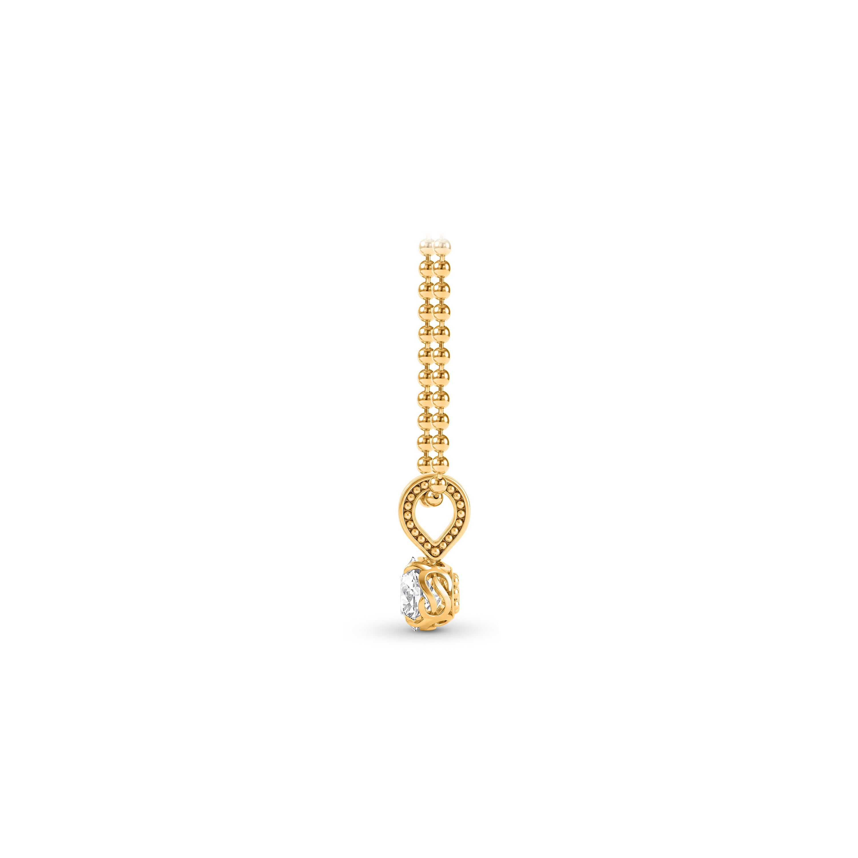 Infinity Joy Colorless Diamond Solitaire Pendant Necklace | GIA Report