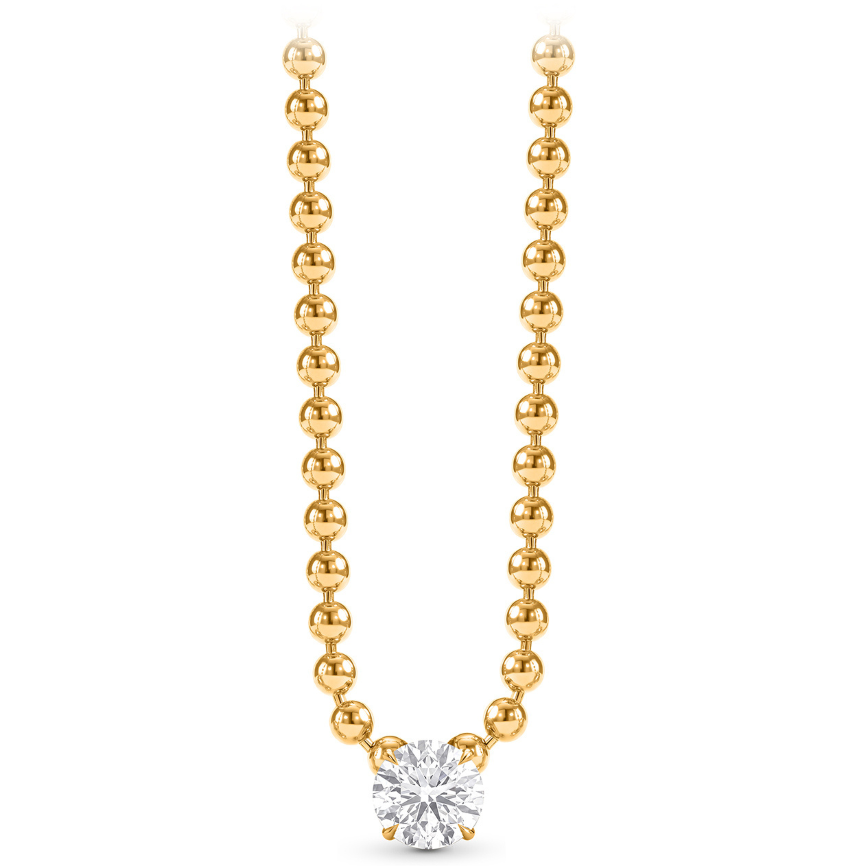 Infinity Joy Colorless Diamond Solitaire Pendant Necklace | GIA Report
