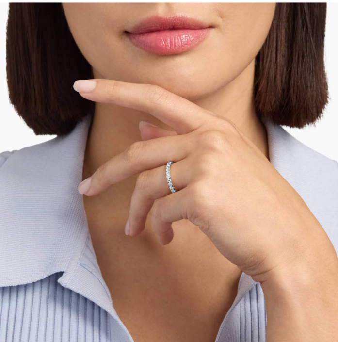 Infinity JOY Solitaire Eternity Ring | GIA Report
