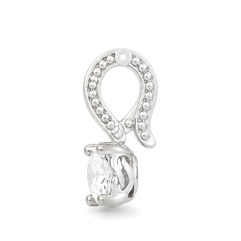 Infinity Joy Colorless Diamond Clip-On Pendant | GIA Report
