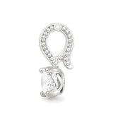 Infinity Joy Colorless Diamond Clip-On Pendant | GIA Report